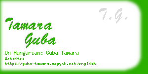 tamara guba business card